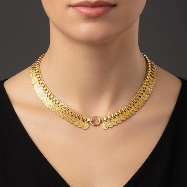 Antique Sterling Silver Gold Vermeil Fringe Collar Necklace - Boylerpf