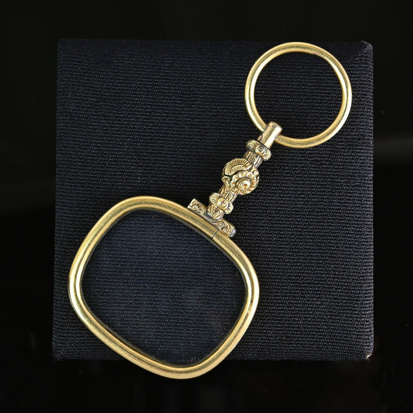 Antique Georgian Pinchbeck Quizzing Magnifying Pendant - Boylerpf
