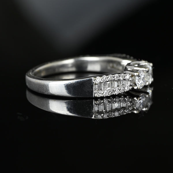 Past Present Future Diamond Engagement Ring in 14K Gold - Boylerpf