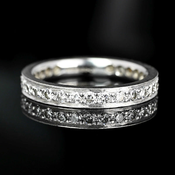 Mid-Century Platinum Diamond Eternity Band - Boylerpf