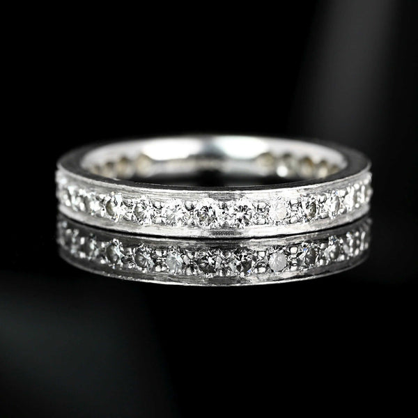 Mid-Century Platinum Diamond Eternity Band - Boylerpf