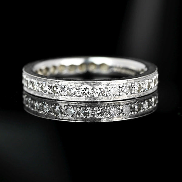 Mid-Century Platinum Diamond Eternity Band - Boylerpf