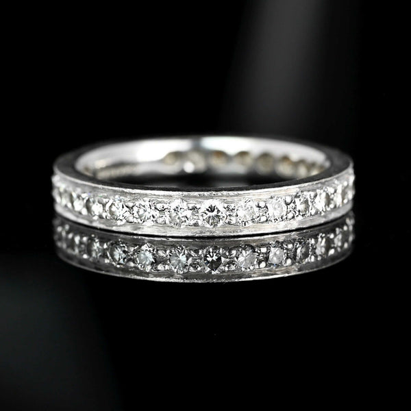 Mid-Century Platinum Diamond Eternity Band - Boylerpf