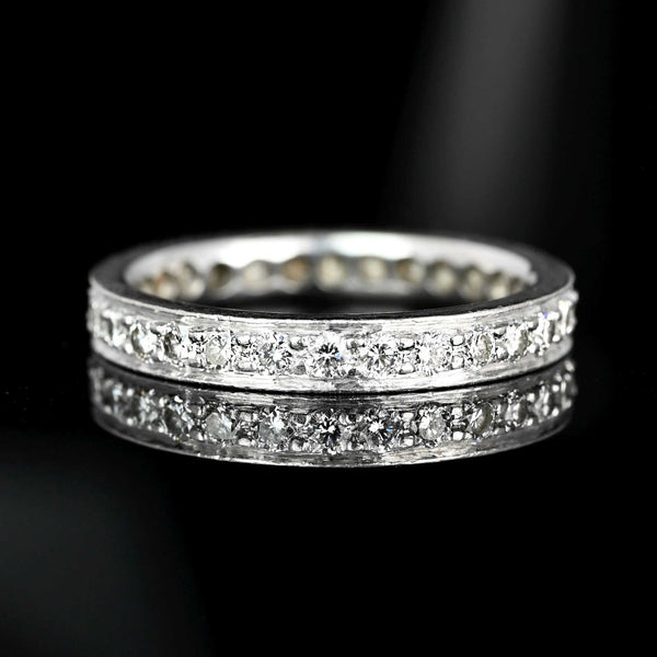 Mid-Century Platinum Diamond Eternity Band - Boylerpf