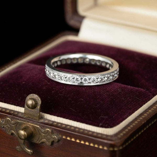 Mid-Century Platinum Diamond Eternity Band - Boylerpf