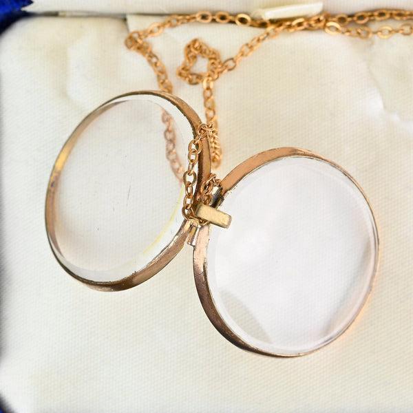 Antique Double Sided Glass Oval Georgian Locket - Boylerpf