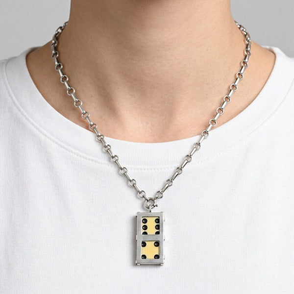 Antique William Barthman Sterling Silver Dice Charm Pendant