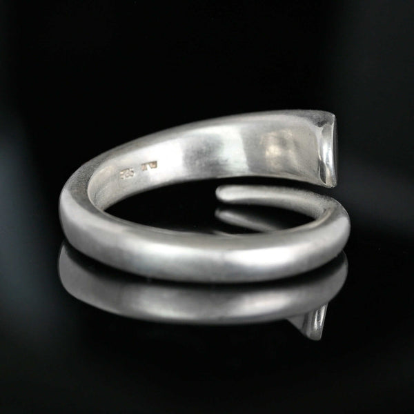 Vintage Robert Lee Morris Diamond Snake Ring Sterling - Boylerpf