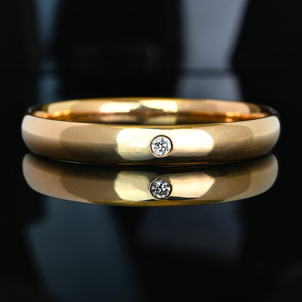Antique 12K Gold Diamond Bangle Victorian Engraved - Boylerpf
