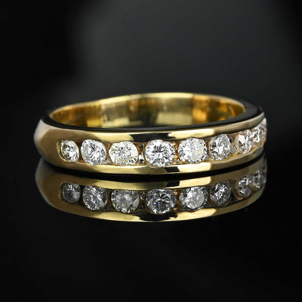 Half Eternity 14K Gold .68 CTW Diamond Ring Band - Boylerpf