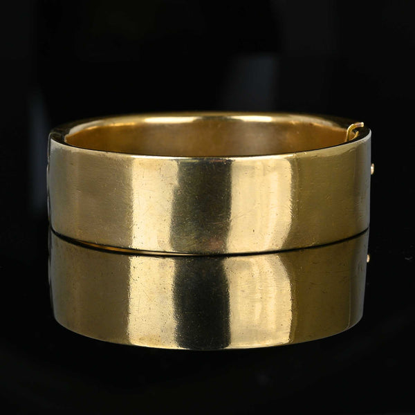 Antique Banded Agate Gold Filled Bracelet Bangle - Boylerpf