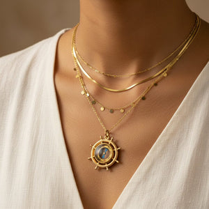 Antique Edwardian Rolled Gold Compass Fob Pendant - Boylerpf