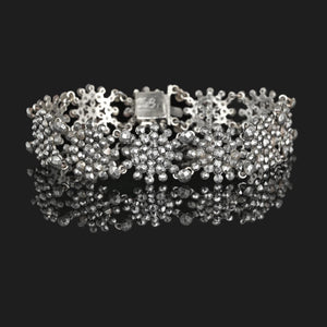 Antique Victorian Cut Steel Starburst Bracelet - Boylerpf