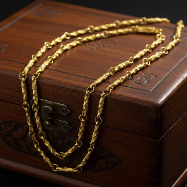 Vintage 18K Gold Convertible Necklace, Bracelet & Chain