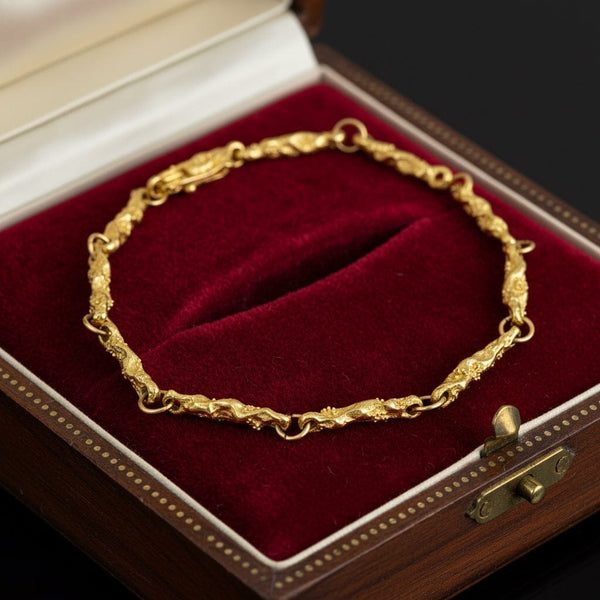 Vintage 18K Gold Convertible Necklace, Bracelet & Chain
