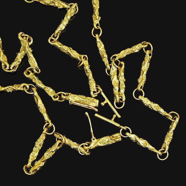 Vintage 18K Gold Convertible Necklace, Bracelet & Chain