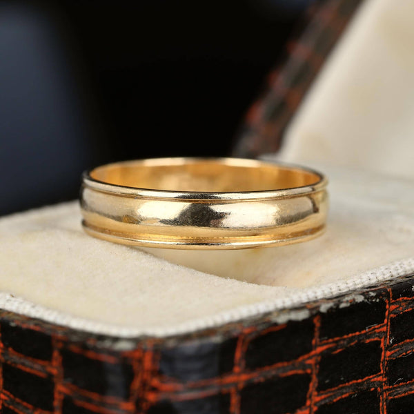 Vintage 14K Gold Wedding Band Ring - Boylerpf