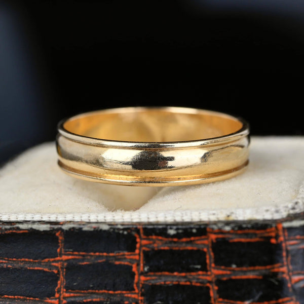 Vintage 14K Gold Wedding Band Ring - Boylerpf