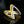 Load image into Gallery viewer, Italian 18K Yellow &amp; White Gold Chevron Wishbone Ring
