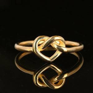 James Avery 14K Gold Love Knot Heart Ring