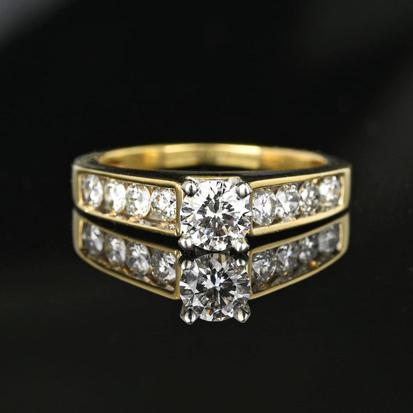 Vintage 1.15 Carat Diamond Solitaire Engagement Ring - Boylerpf