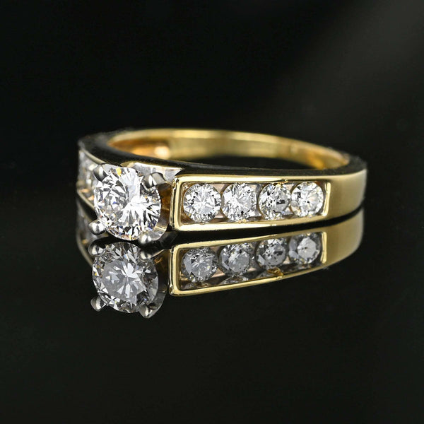 Vintage 1.15 Carat Diamond Solitaire Engagement Ring - Boylerpf