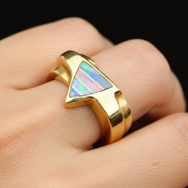 Vintage 14K Gold Thane DeLeon Opal Ring