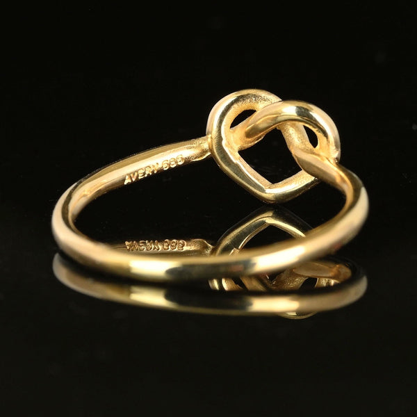 James Avery 14K Gold Love Knot Heart Ring - Boylerpf