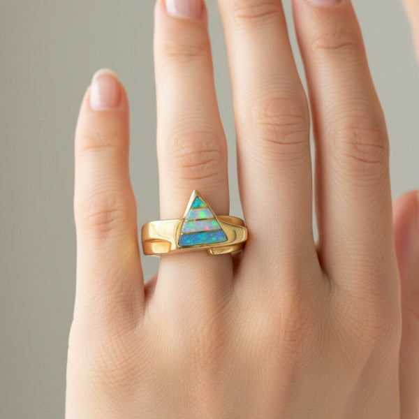 Vintage 14K Gold Thane DeLeon Opal Ring