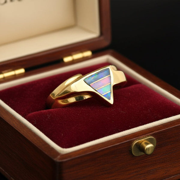 Vintage 14K Gold Thane DeLeon Opal Ring