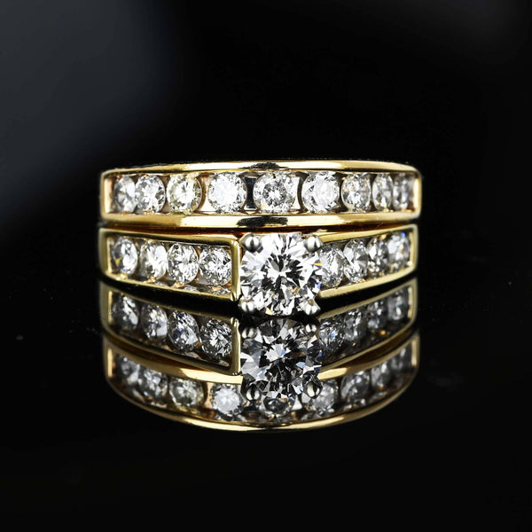 Vintage .75 Carat Diamond Ring Band in 14K Gold - Boylerpf