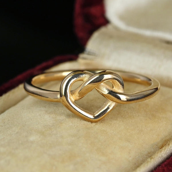 James Avery 14K Gold Love Knot Heart Ring - Boylerpf