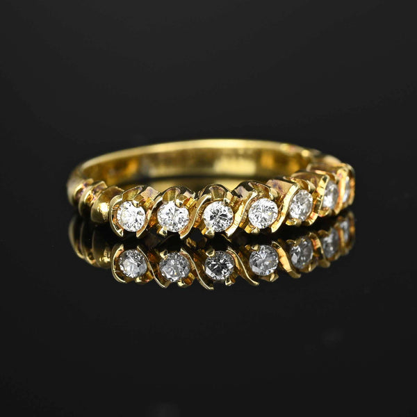 7 Stone Diamond Ring In Yellow Gold (1/2 Ctw)