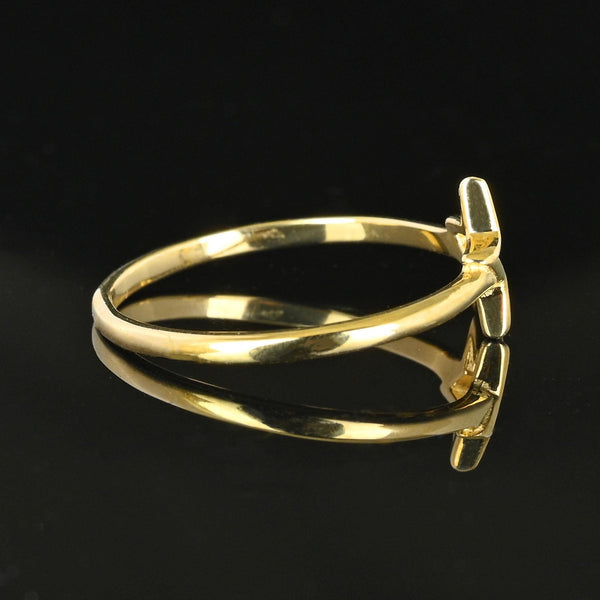 Vintage Celestial 14K Gold Cutout Star Ring - Boylerpf