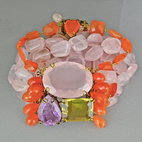 Iradj Moini Convertible Gemstone Bracelet and Brooch