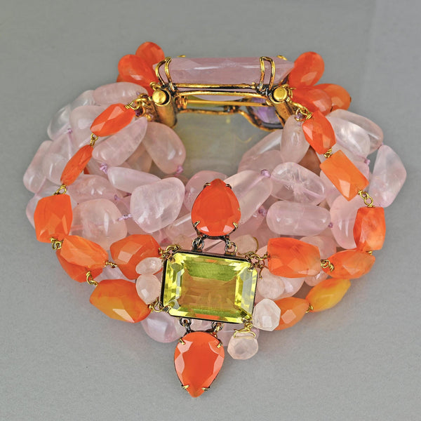 Iradj Moini Convertible Gemstone Bracelet and Brooch