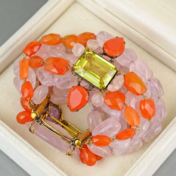 Iradj Moini Convertible Gemstone Bracelet and Brooch