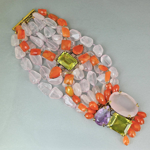 Iradj Moini Convertible Gemstone Bracelet and Brooch