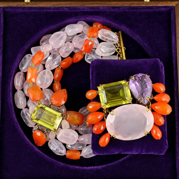 Iradj Moini Convertible Gemstone Bracelet and Brooch
