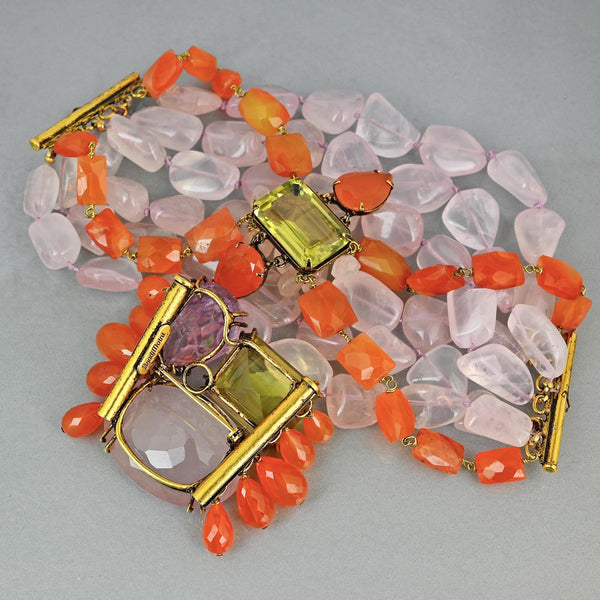 Iradj Moini Convertible Gemstone Bracelet and Brooch