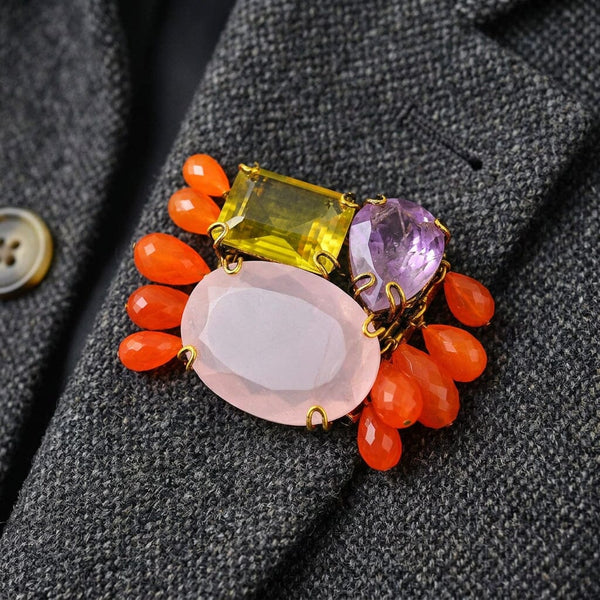 Iradj Moini Convertible Gemstone Bracelet and Brooch
