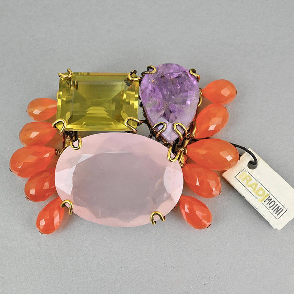 Iradj Moini Convertible Gemstone Bracelet and Brooch