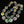 Load image into Gallery viewer, Roman Glass Necklace with 14K Gold Ruby Sterling Silver
