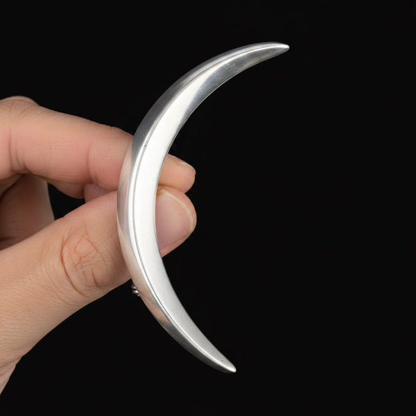 McKee Platero Tufa Cast Sterling Silver Crescent Brooch