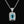 Load image into Gallery viewer, Vintage 4ct Aquamarine Diamond Halo Pendant 14K White Gold
