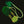 Load image into Gallery viewer, Vintage Thewa 18K Gold Enamel Green Glass Necklace
