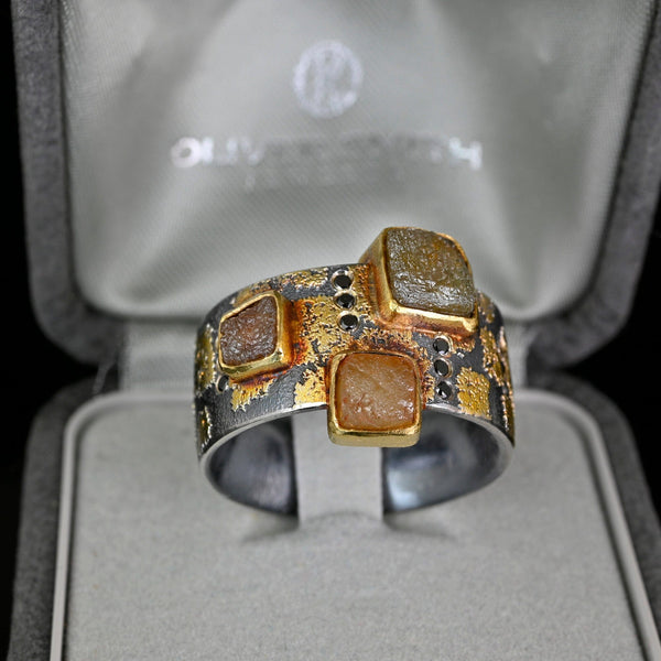 Atelier Zobel 22K Gold Rough Diamond Statement Ring