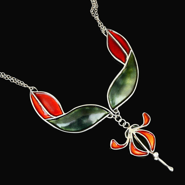 Pat Cheney Scottish Enamel Pendant Necklace, Art Nouveau - Boylerpf