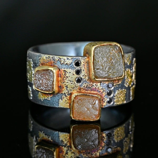 Atelier Zobel 22K Gold Rough Diamond Statement Ring