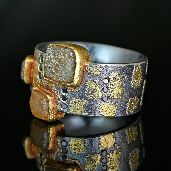Atelier Zobel 22K Gold Rough Diamond Statement Ring